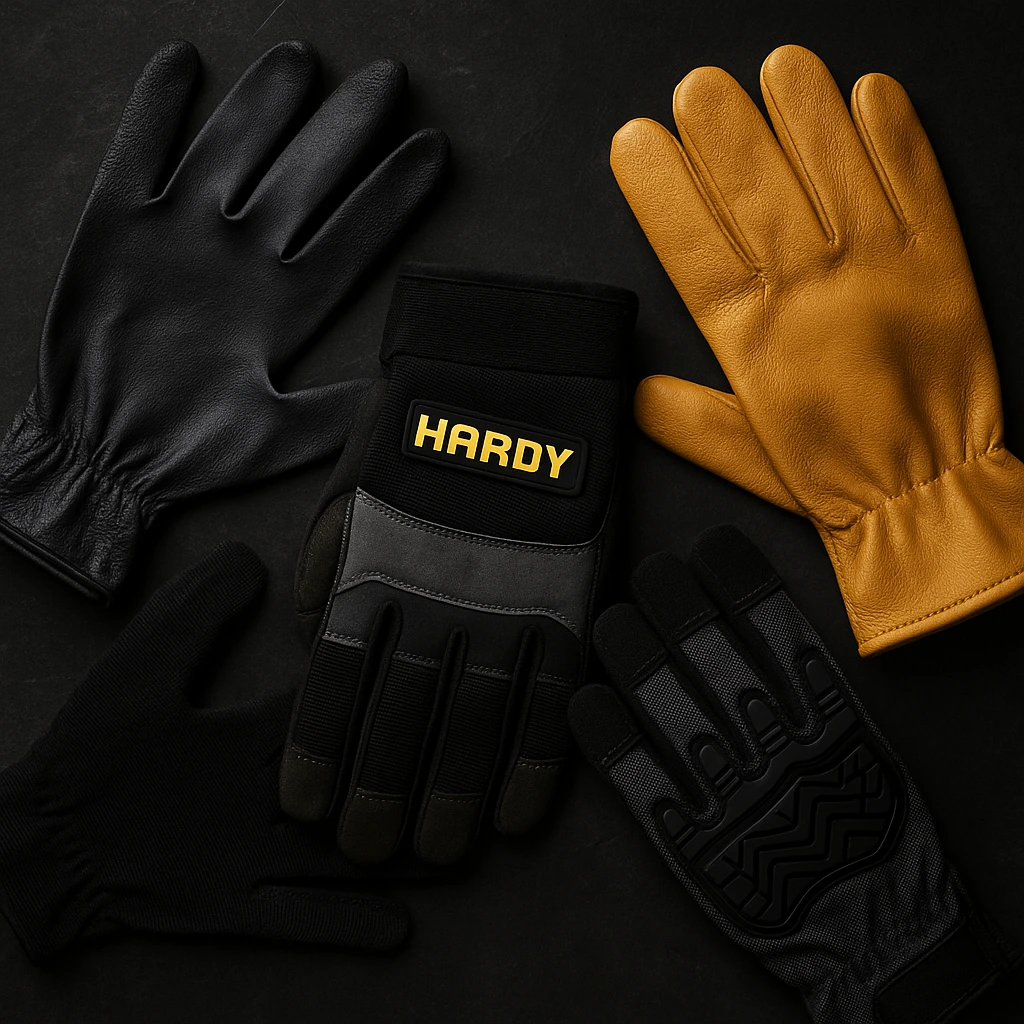 Pile of used tires at night under shelter